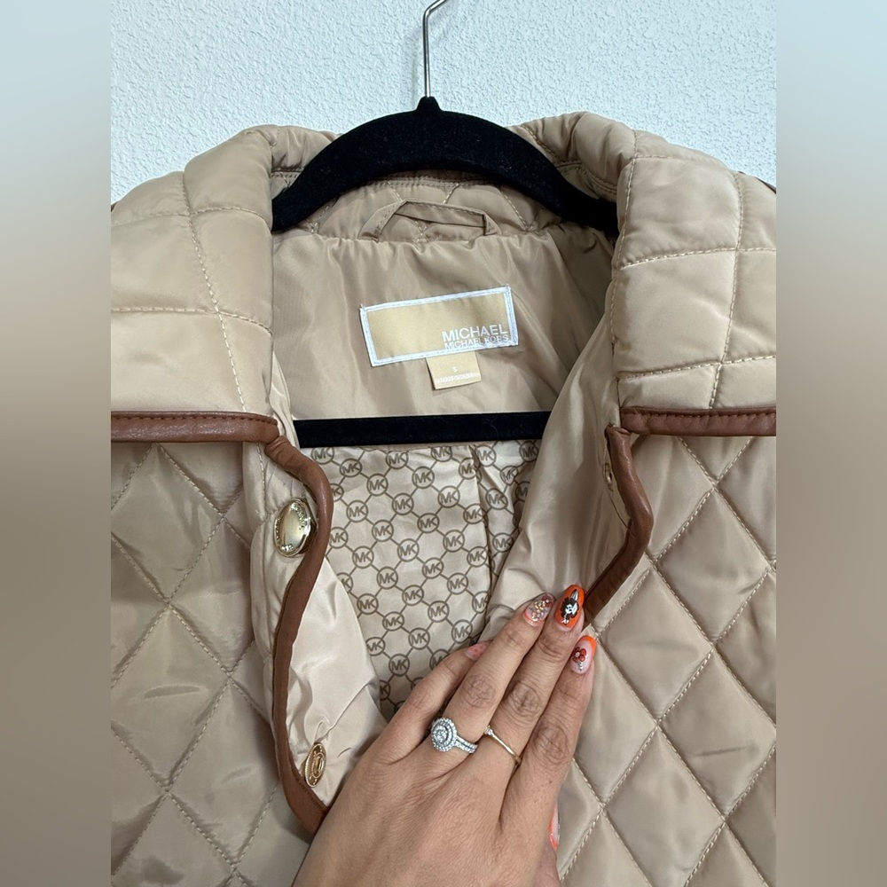 Michael Kors Tan MK Monogram Jacket - Picture 7 of 11